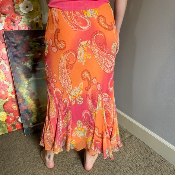 Vintage Ralph Lauren Paisley Skirt - Picture 3 of 4